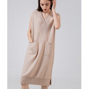 Μοντέρνα τάση casual joker πλεκτό V-λαιμό Vest 68028#